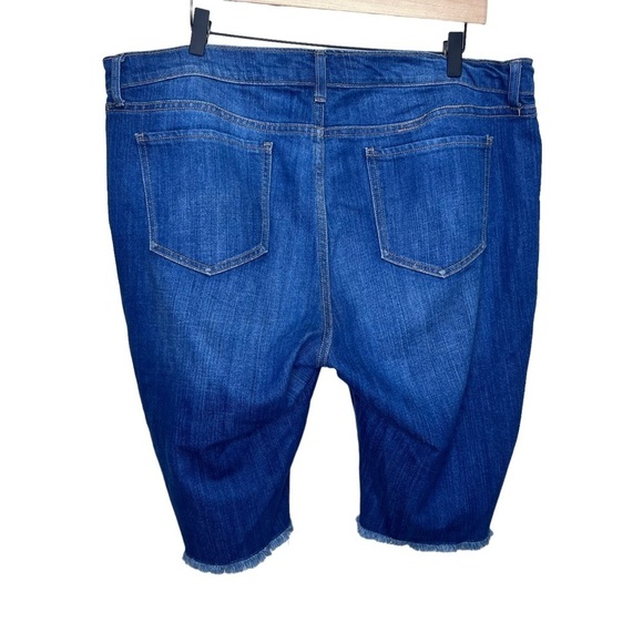 Old Navy Cut offs Denim Jean Shorts Raw Hem Size 16 - Picture 8 of 8